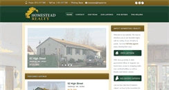 Desktop Screenshot of homesteadrealtymaine.com