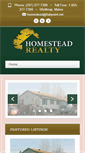 Mobile Screenshot of homesteadrealtymaine.com